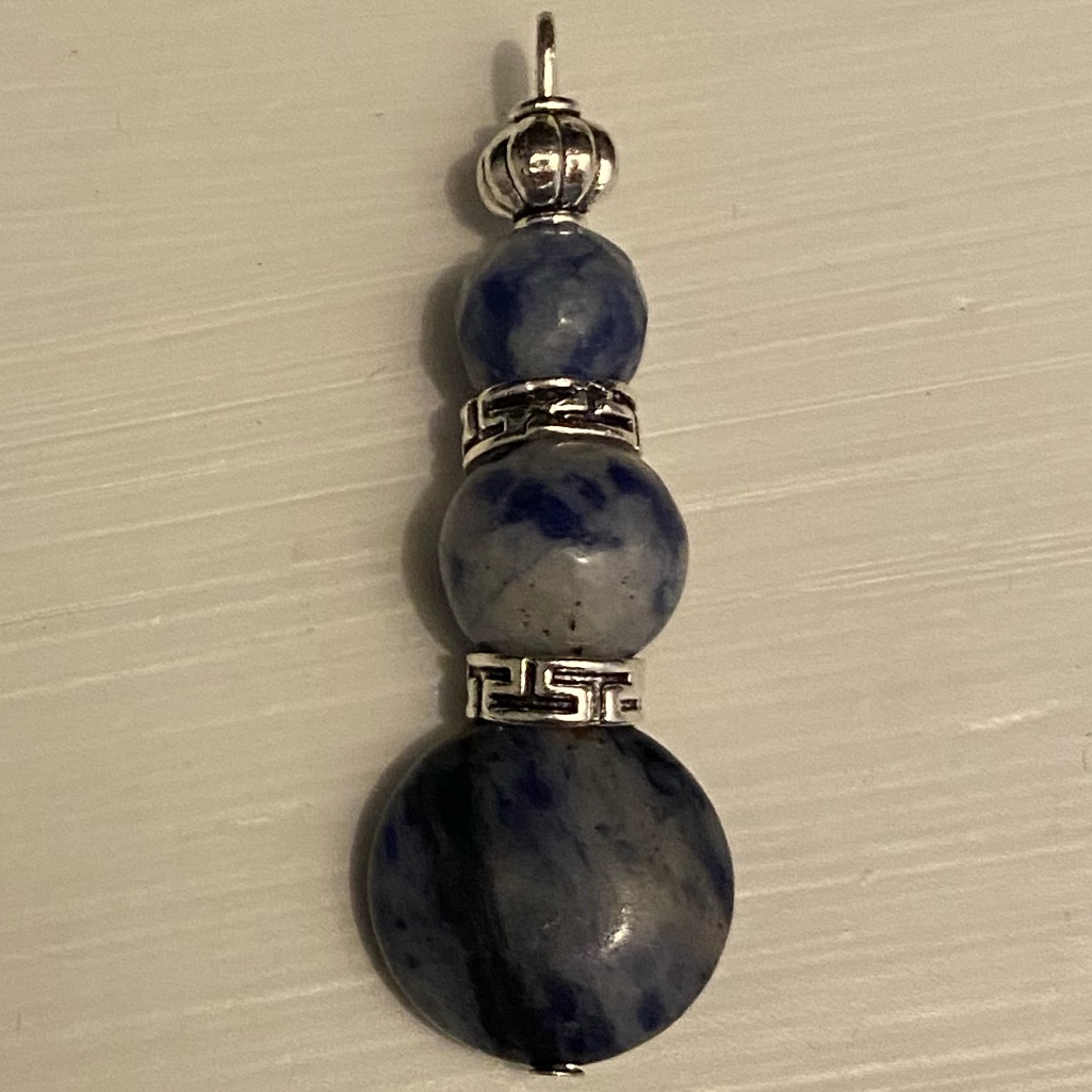 Blue Sodalite Bohemian Pendant 2 Inch Drop